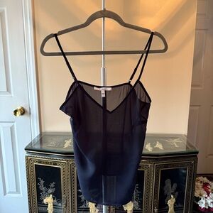 Sheer Black Camisole Top